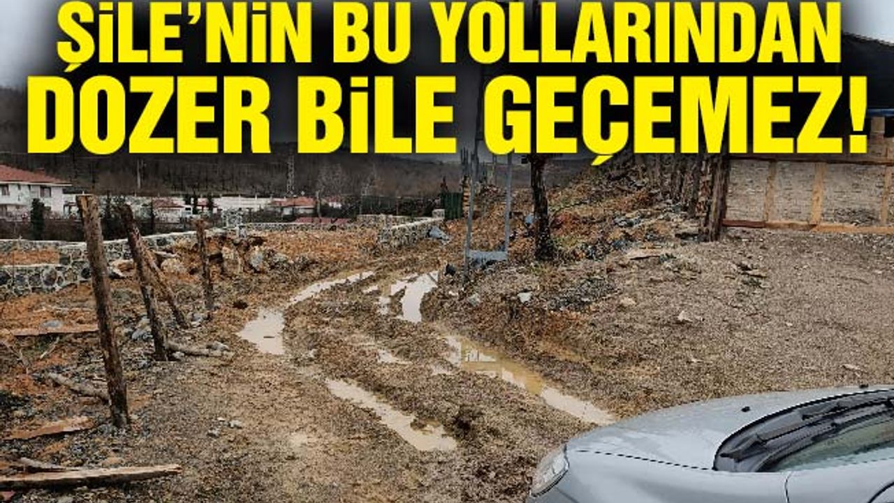 Şile’nin bu yollarından dozer bile geçemez!