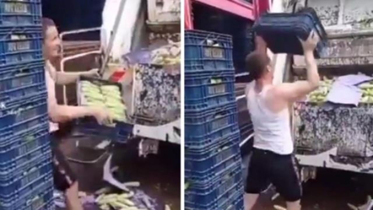 Ataşehir Hal'inden Skandal Görüntü