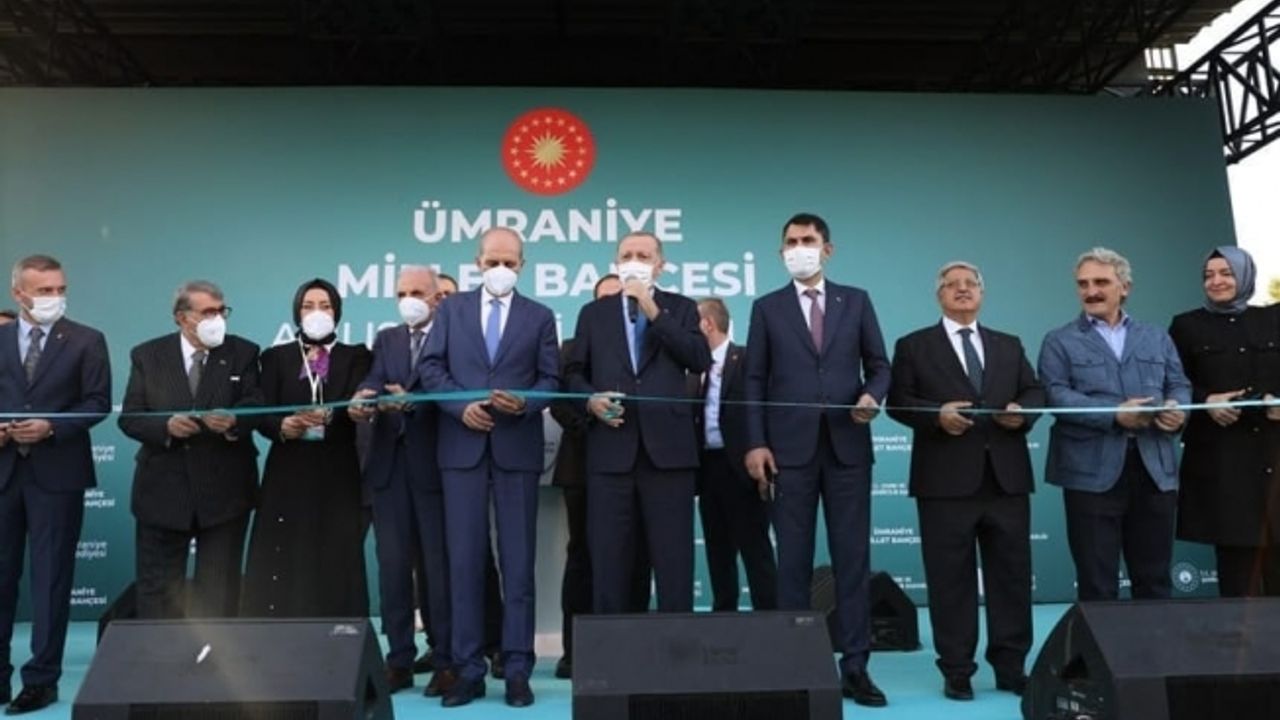 Cumhurbaşkanı Erdoğan Ümraniye Millet Bahçesini Açtı