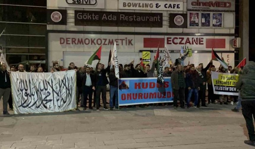 Tatvan'da Gazze saldırılarına yönelik protesto