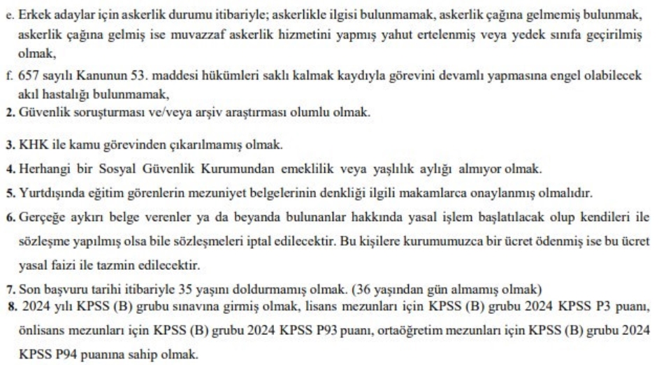 Is Arayanlar Dikkat Kpss Sarti Ile Personel Alimi Yapilacak 3