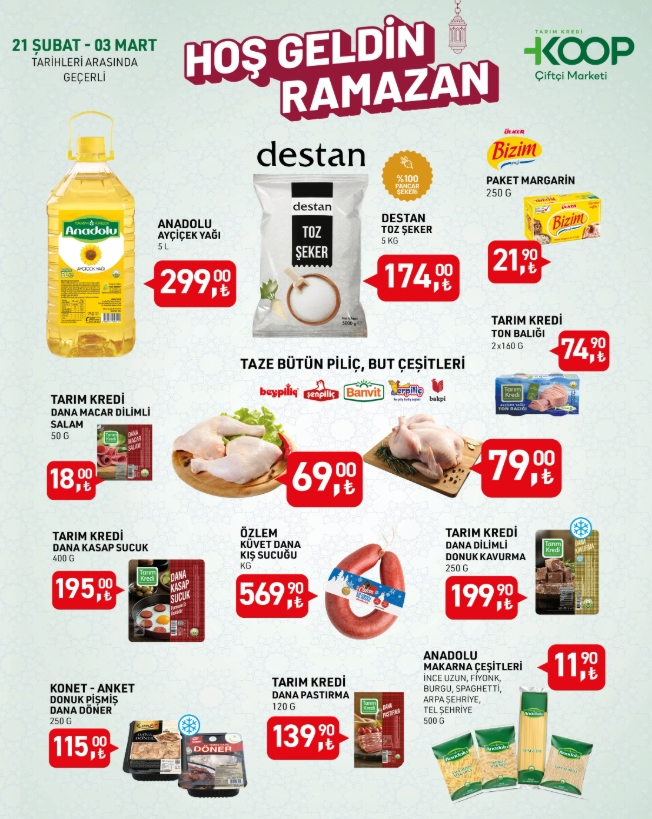 Son Gun Tarim Kredide Dev Indirim Cay Toz Seker Aycicek Yagi Zeytinyaginda Buyuk Firsat 1